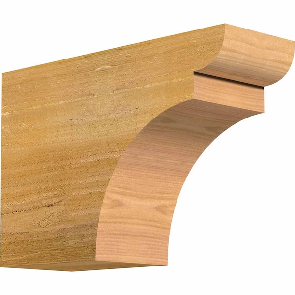 Ekena Millwork Yorktown Rough Sawn Rafter Tail, Western Red Cedar, 4"W x 8"H x 12"L RFT04X08X12YOR00RWR - main